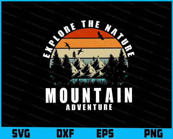 Hiking Bundle SVG, Mountain PNG