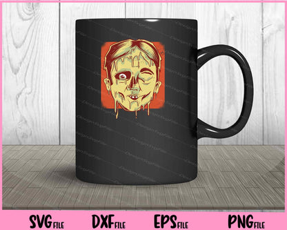 Face Melting Zombie Halloween Svg Cutting Printable Files  - Premium Cutting Files in SVG, PNG & EPS Formats - Premium SVG Cutting Files for Crafts