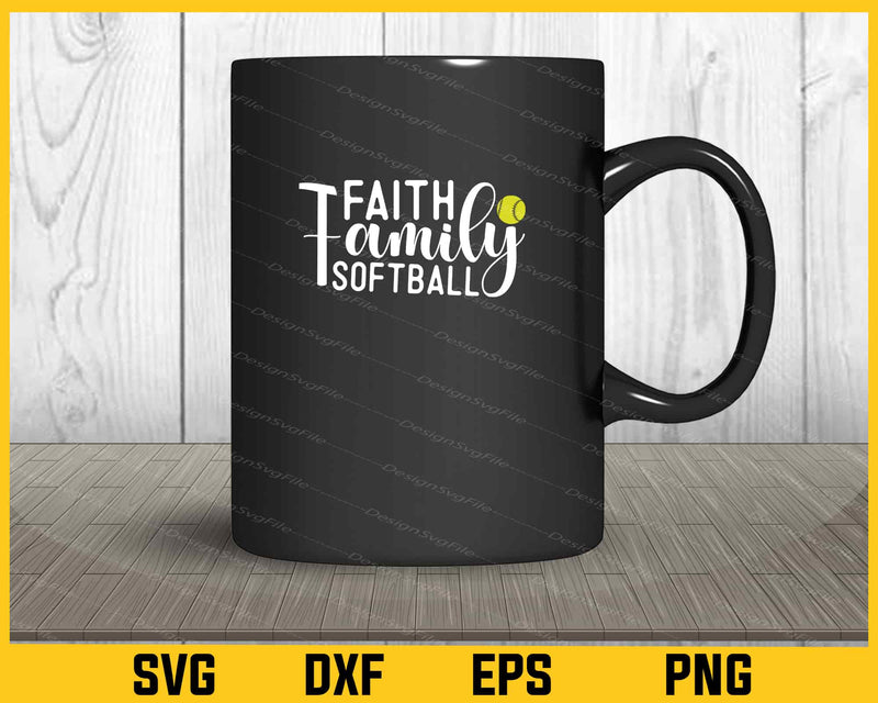 Faith Family Softball mug
