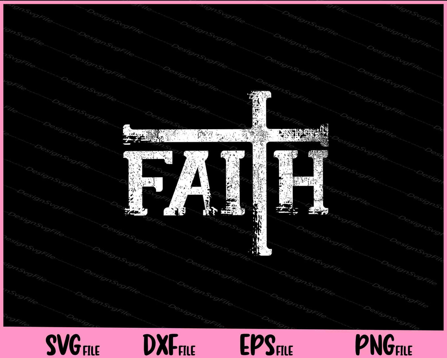 Faith Typo Card Svg Cutting Printable Files  - Premium Cutting Files in SVG, PNG & EPS Formats - Premium SVG Cutting Files for Crafts