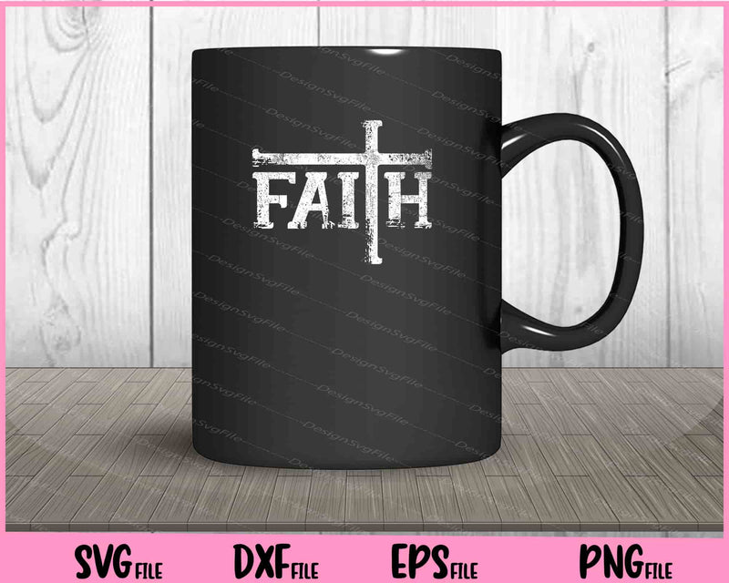 Faith Typo Card Svg Cutting Printable Files  - Premium Cutting Files in SVG, PNG & EPS Formats - Premium SVG Cutting Files for Crafts