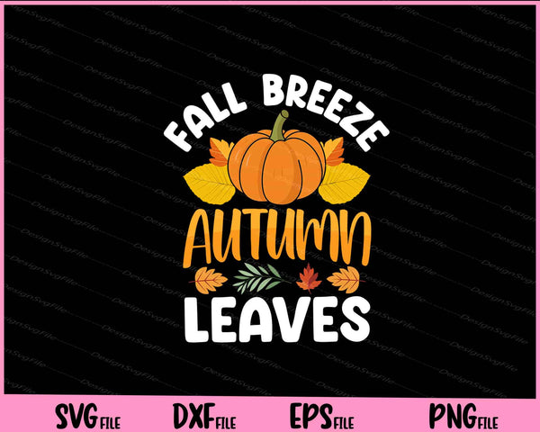 Fall Breeze Autumn Leaves svg
