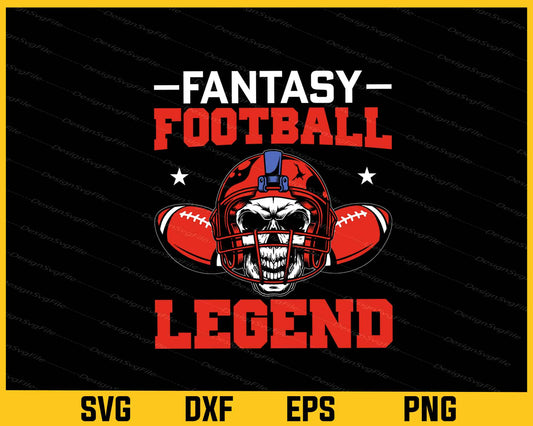 Fantasy Football Legend Svg Cutting Printable File  - Premium Cutting Files in SVG, PNG & EPS Formats - Premium SVG Cutting Files for Crafts