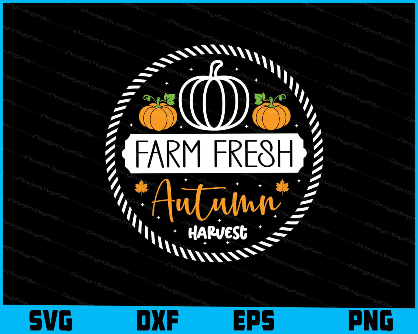 Farm Fresh Autumn Harvest SVG PNG Digital Printable File  - Premium Cutting Files in SVG, PNG & EPS Formats - Premium SVG Cutting Files for Crafts