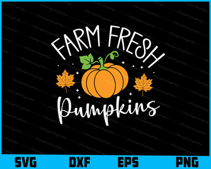 Farm Fresh Pumpkins SVG PNG Digital Printable File  - Premium Cutting Files in SVG, PNG & EPS Formats - Premium SVG Cutting Files for Crafts