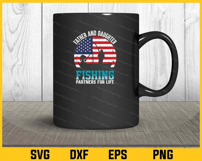 Father And Daughter Fishing Partners Svg Cutting Printable File  - Premium Cutting Files in SVG, PNG & EPS Formats - Premium SVG Cutting Files for Crafts