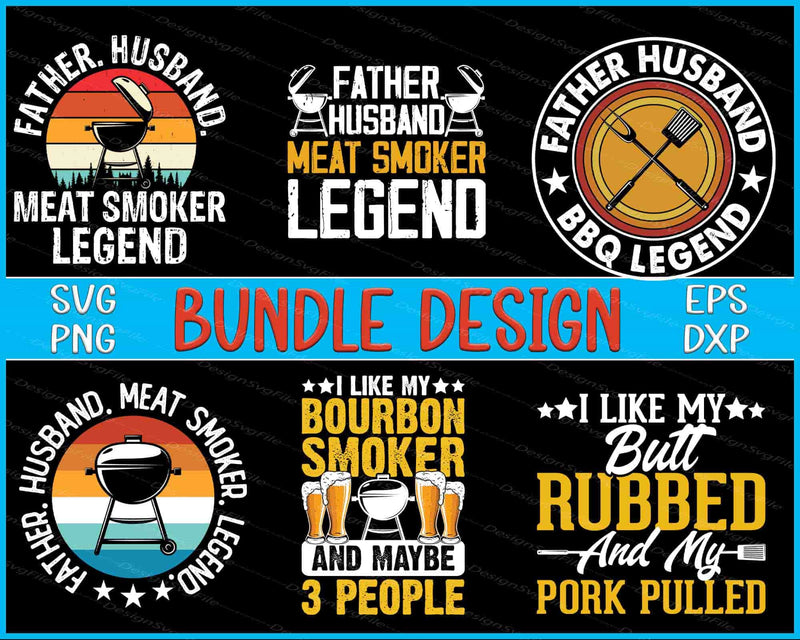 Father Bundle SVG Smoker PNG