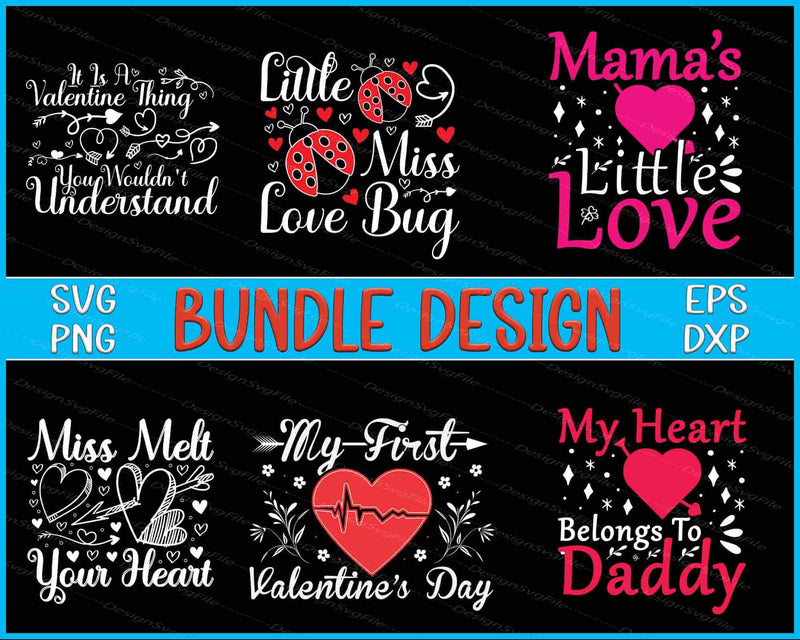Father Day Bundle SVG Valentines Day PNG