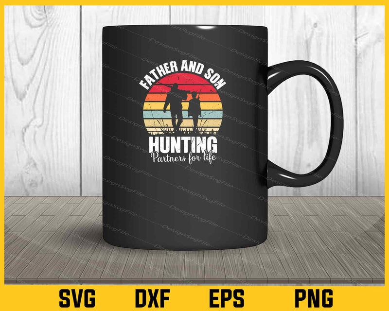 Father and son - hunting partners for life mug