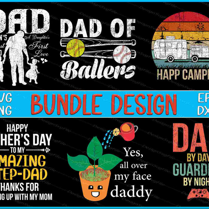 Fathers Day Bundle SVG, Baseball Softball PNG