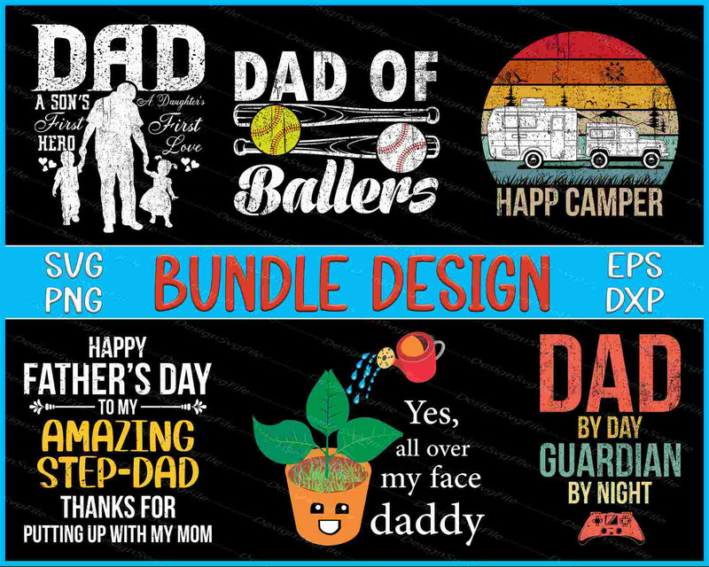 Fathers Day Bundle SVG, Baseball Softball PNG