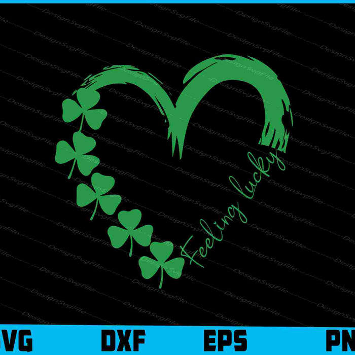 Feeling Lucky Heart SVG