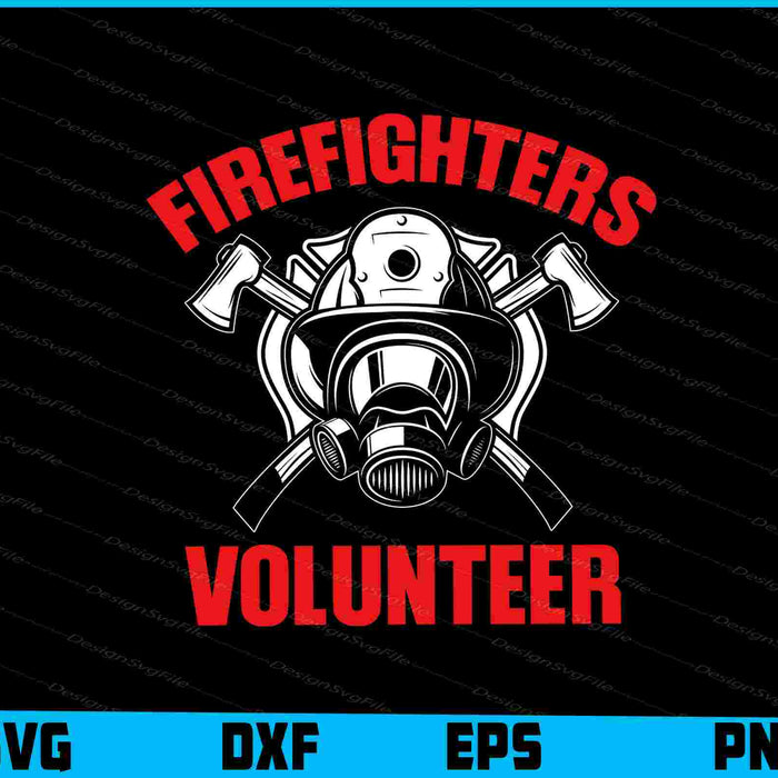 Firefighters Volunteer SVG