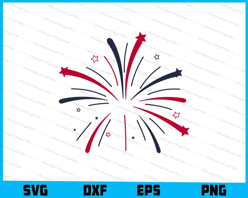 Firework 4th of July SVG