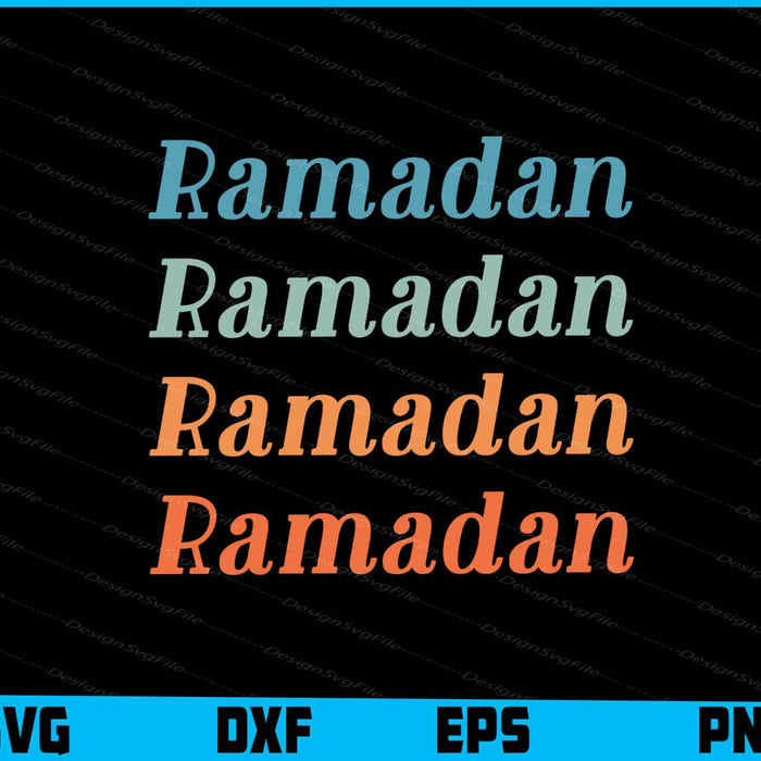 First Ramadan SVG, Ramadan Mubarak SVG
