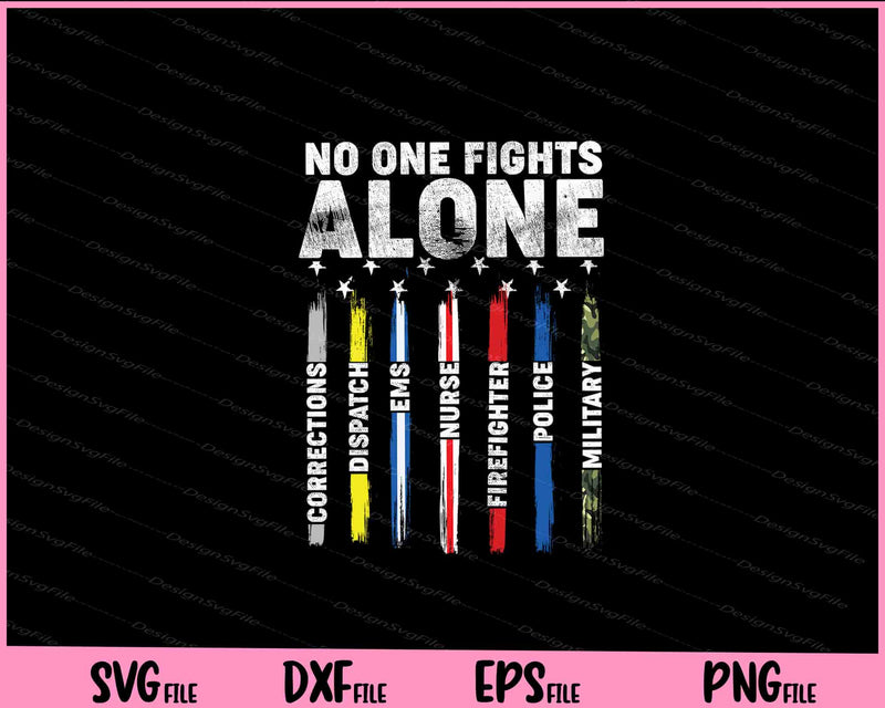 First Responders American Thin Line Police Fire Military Svg Cutting Printable File  - Premium Cutting Files in SVG, PNG & EPS Formats - Premium SVG Cutting Files for Crafts