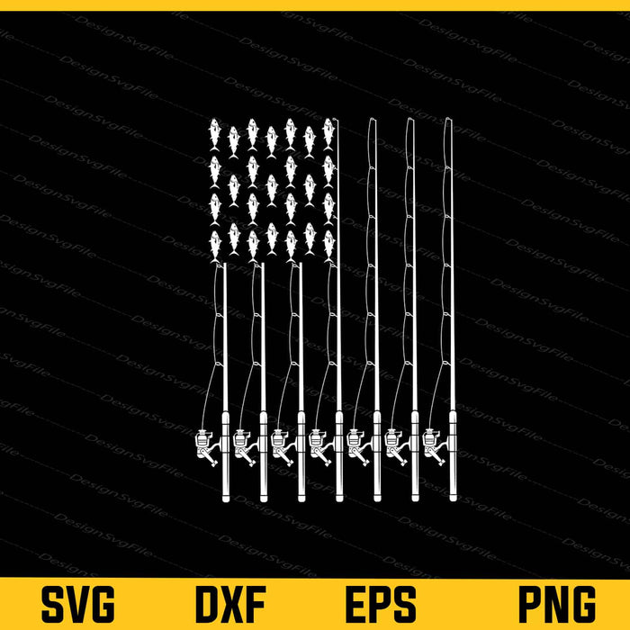 Fish USA Flag Svg Cutting Printable File  - Premium Cutting Files in SVG, PNG & EPS Formats - Premium SVG Cutting Files for Crafts