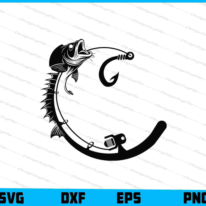 Fishing Hook SVG, Fisherman PNG