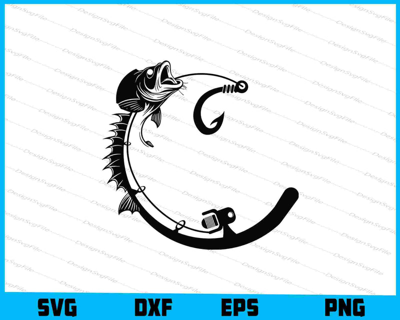 Fishing Hook SVG, Fisherman PNG