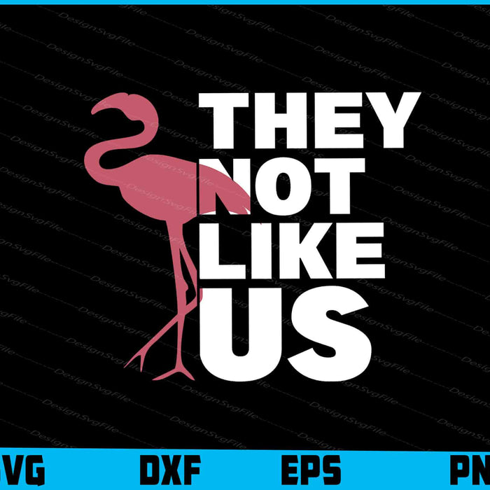 Flamingo SVG, They Not Like Us SVG