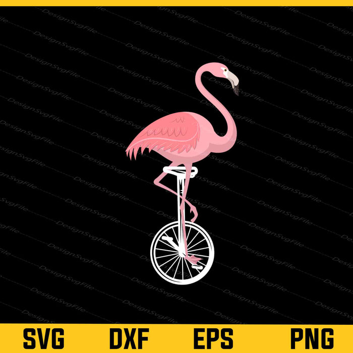 Flamingo unicycle Funny Svg Cutting Printable File  - Premium Cutting Files in SVG, PNG & EPS Formats - Premium SVG Cutting Files for Crafts