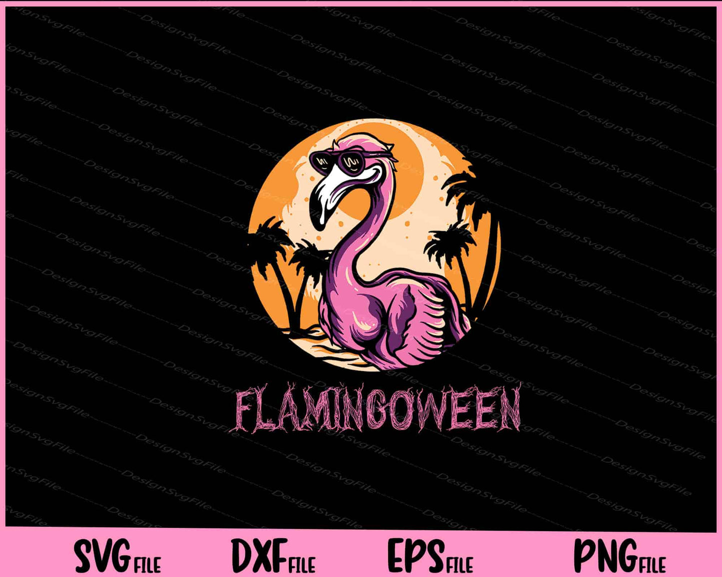 Flamingoween Flamingo Happy Halloween Svg Cutting Printable Files  - Premium Cutting Files in SVG, PNG & EPS Formats - Premium SVG Cutting Files for Crafts