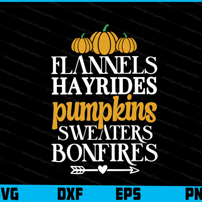 Flannels Hayrides Pumpkin Sweaters Thanksgiving