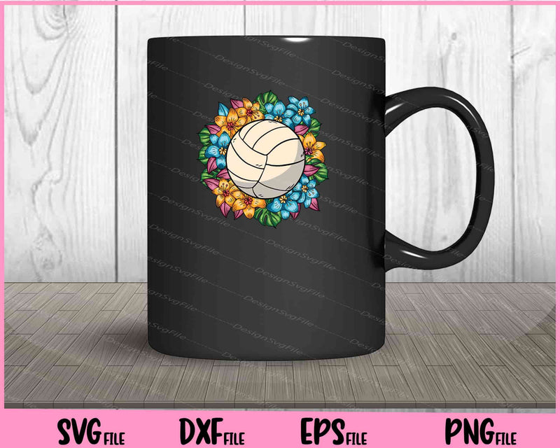 Floral Volleyball Vintage mug