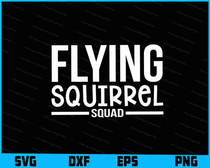 Flying Squirrel Squad SVG, Animals PNG