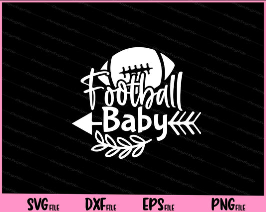 Football Baby Svg Cutting Printable Files  - Premium Cutting Files in SVG, PNG & EPS Formats - Premium SVG Cutting Files for Crafts