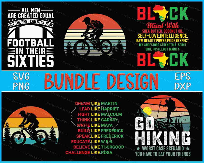 Football Bundle SVG Cycling Retro PNG