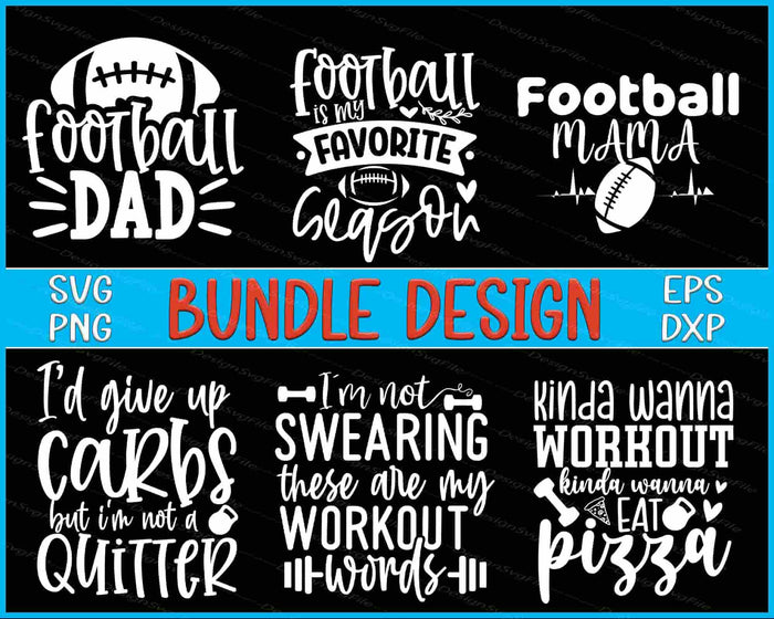 Fitness Dad Bundle SVG Pizza PNG