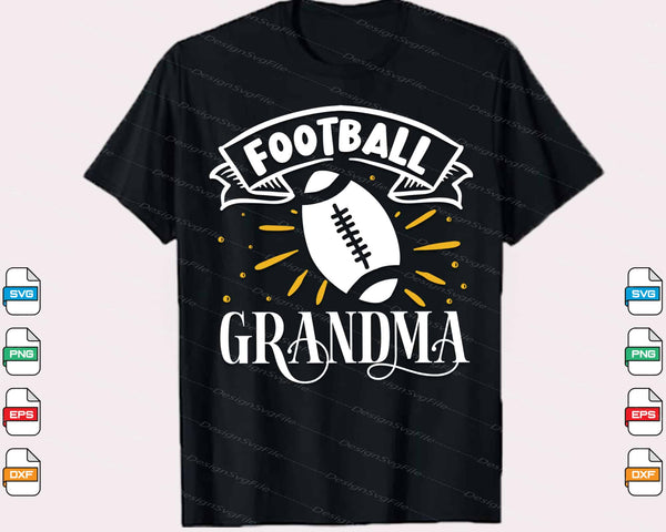 Football Grandma Svg Cutting Printable File