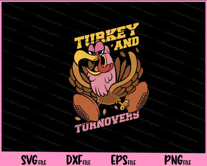 Football Turkey And Turnovers Svg Cutting Printable Files  - Premium Cutting Files in SVG, PNG & EPS Formats - Premium SVG Cutting Files for Crafts