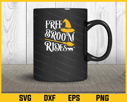 Free Broom Rides Halloween Svg Cutting Printable File  - Premium Cutting Files in SVG, PNG & EPS Formats - Premium SVG Cutting Files for Crafts