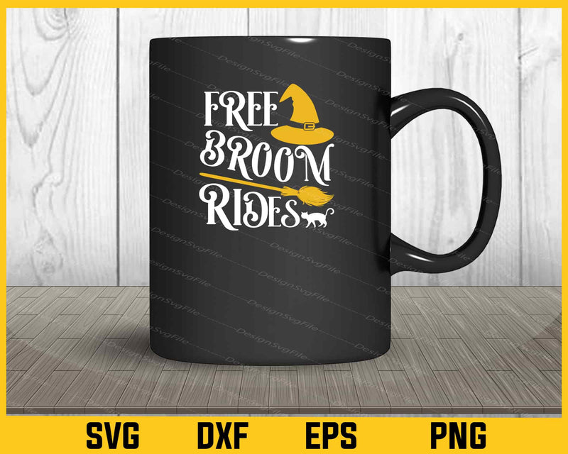 Free Broom Rides Halloween mug