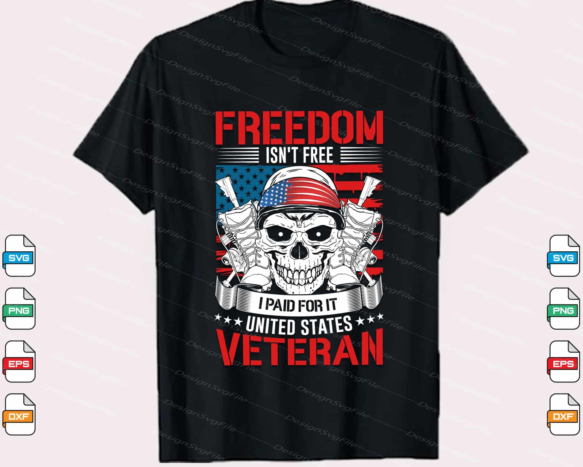 Freedom Is’t Free I Paid It United States Veteran Svg Cutting Printable File  - Premium Cutting Files in SVG, PNG & EPS Formats - Premium SVG Cutting Files for Crafts