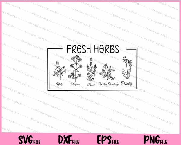 Fresh Herbs Naturalist svg