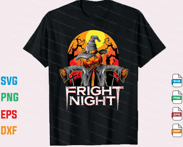 Fright Night Halloween Svg Cutting Printable File