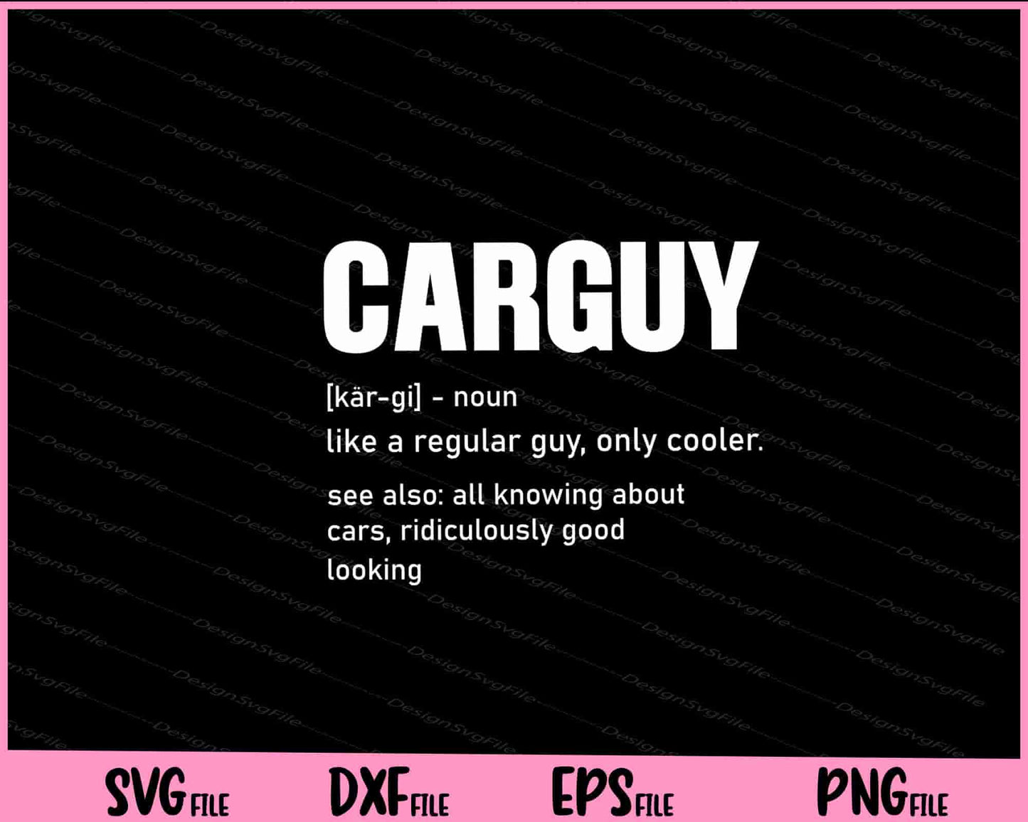 Funny Car Guy Svg Cutting Printable Files  - Premium Cutting Files in SVG, PNG & EPS Formats - Premium SVG Cutting Files for Crafts