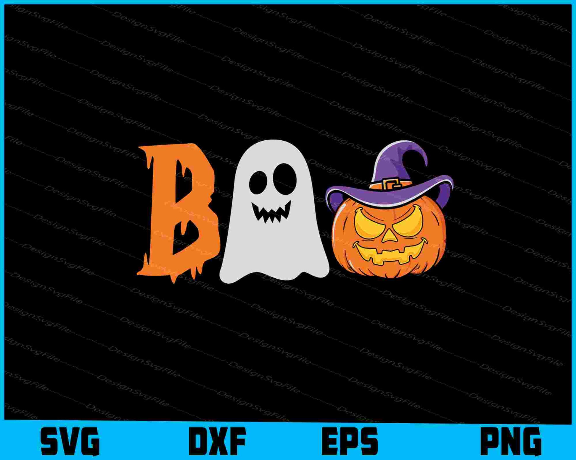 Funny Halloween Boo Pumpkin SVG PNG Printable File  - Premium Cutting Files in SVG, PNG & EPS Formats - Premium SVG Cutting Files for Crafts