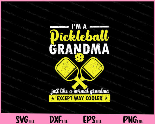 Pickleball Svg Grandma Pickleball Player Svg Cutting Printable Files  - Premium Cutting Files in SVG, PNG & EPS Formats - Premium SVG Cutting Files for Crafts