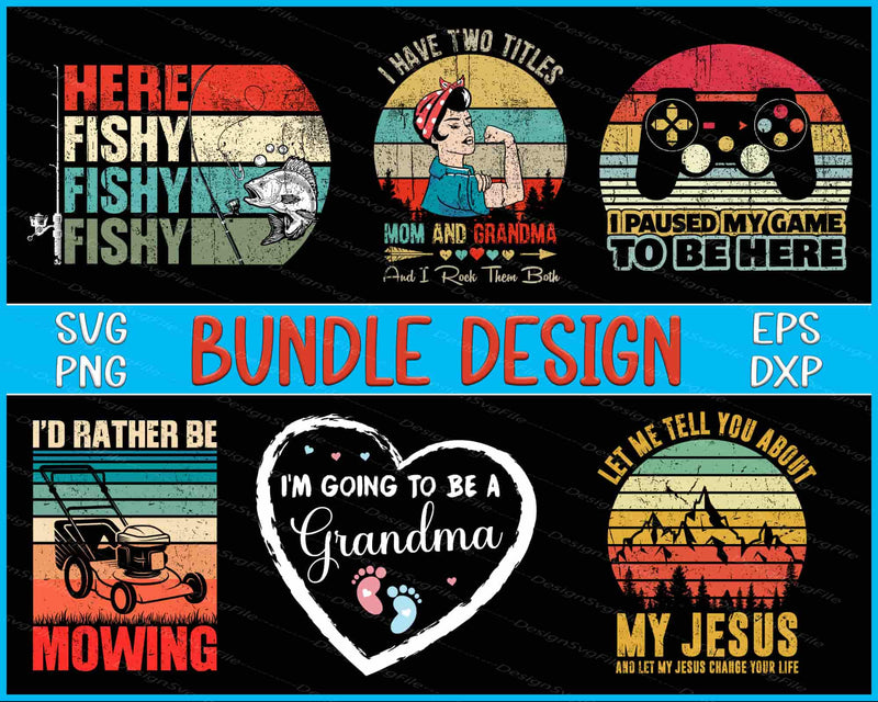 Game Bundle SVG, Hunting Vintage PNG