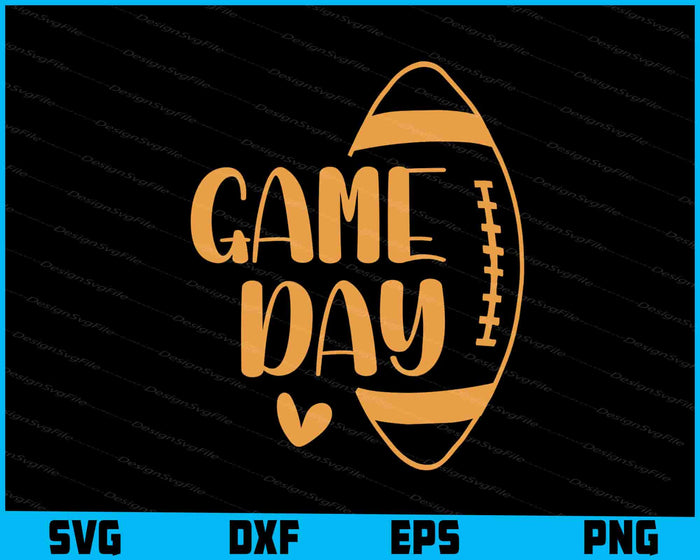 Game Day Football SVG, Football Season PNG