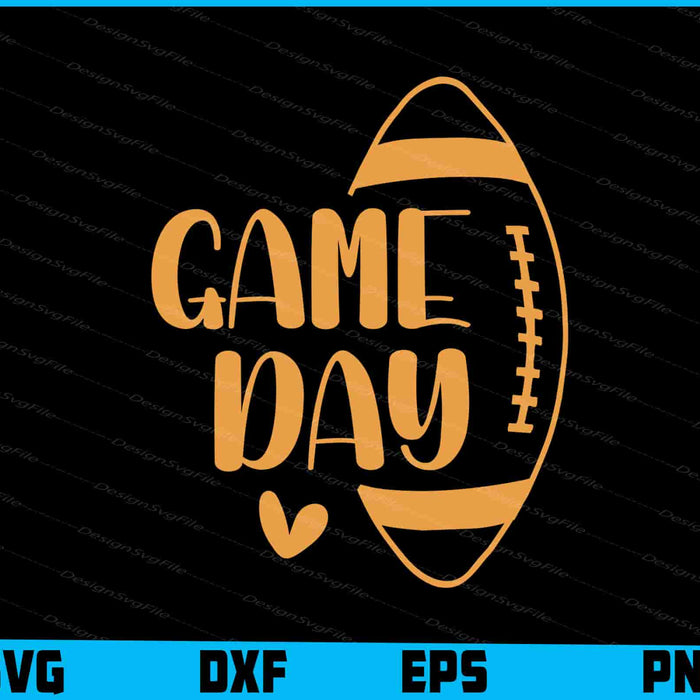 Game Day Football SVG, Football Season PNG