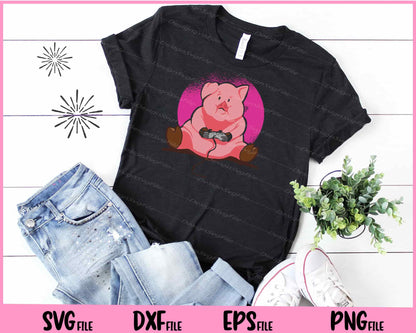 Gamer Pig Funny Svg Cutting Printable Files  - Premium Cutting Files in SVG, PNG & EPS Formats - Premium SVG Cutting Files for Crafts