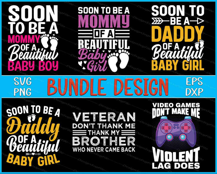 Games Bundle SVG Daddy PNG
