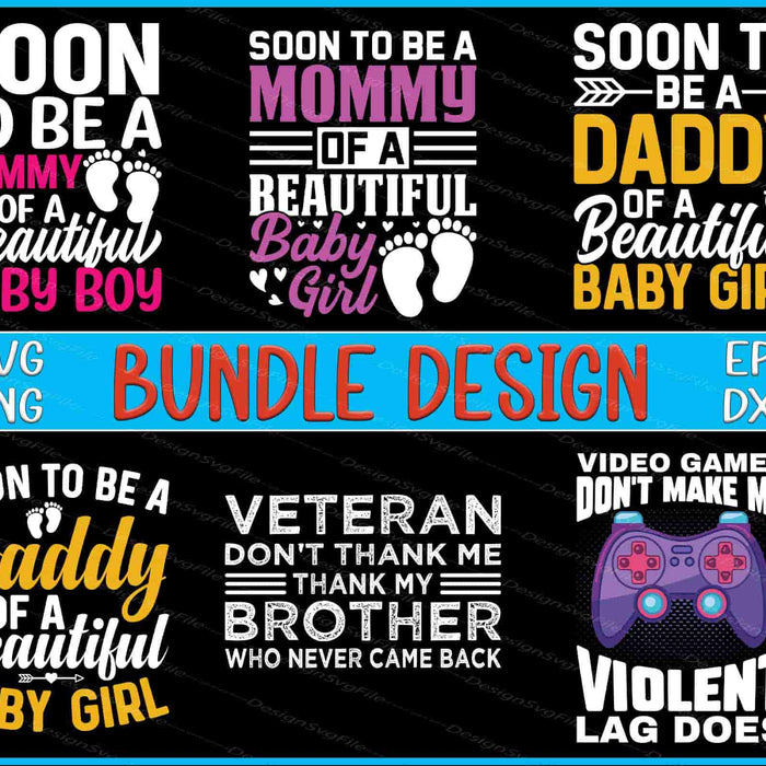 Games Bundle SVG Daddy PNG