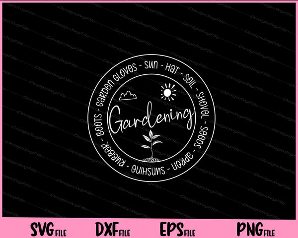 Gardening Svg Gardens - Garden - Gardener - Summer svg