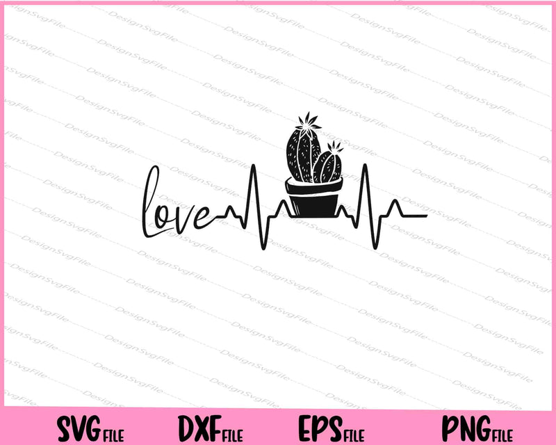 Gardening Love Heartbeat Svg Cutting Printable Files  - Premium Cutting Files in SVG, PNG & EPS Formats - Premium SVG Cutting Files for Crafts